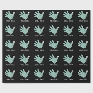 ER Nurse Turkey Gobble Squad ER Nurse Thanksgiving Wrapping Paper