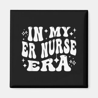 Er Nurse Vibes Funny Retro Emergency Room Rn Magnet