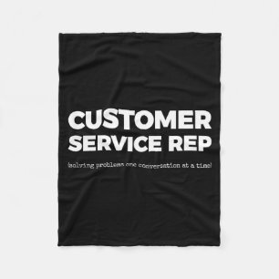 Er Service Rep (solving Problems One Conversation  Fleece Blanket