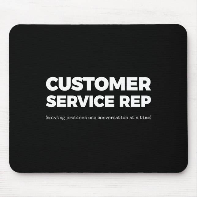 Er Service Rep (solving Problems One Conversation  Mouse Pad (Front)