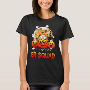 ER Squad Halloween Pumpkin Emergency Room Nurse Sp T-Shirt
