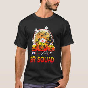 ER Squad Halloween Pumpkin Emergency Room Nurse Sp T-Shirt