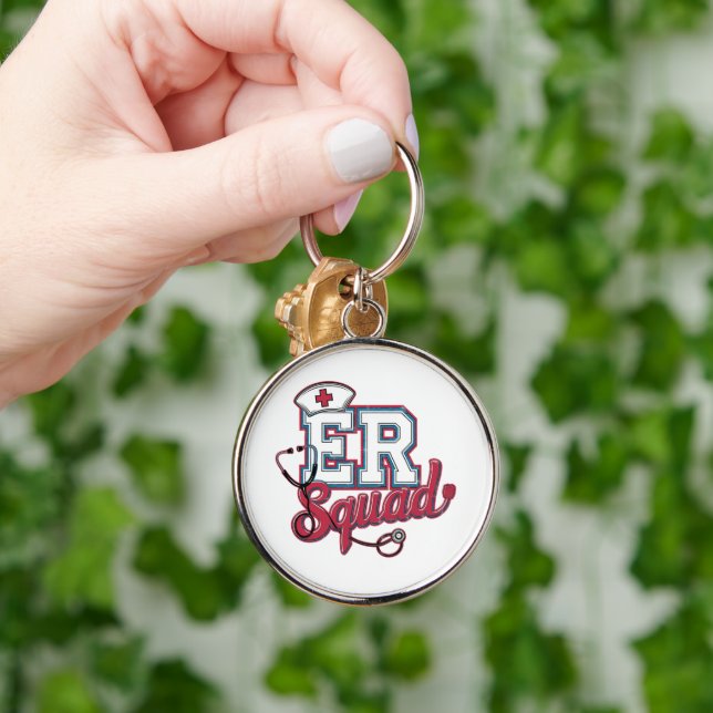 ER Squad T-Shirt – Emergency Room Team Apparel Key Ring (Hand)