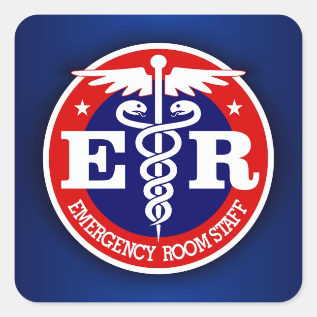 ER Staff Square Sticker (Front)