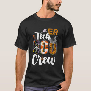 ER Tech Boo Crew Technician Nurse Halloween Matchi T-Shirt