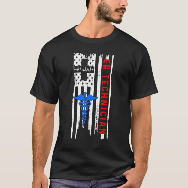 Er Technician Emergency Room Tech 46 T-Shirt (Front)