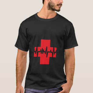 Er Technician Heartbeat Emergency Room Tech T-Shirt