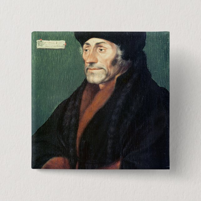 Erasmus of Rotterdam 15 Cm Square Badge (Front)
