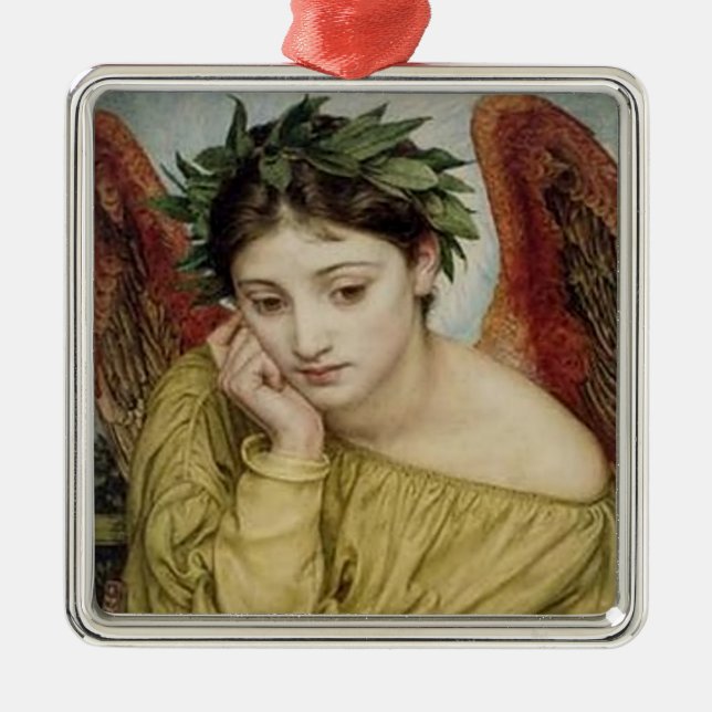 “Erato, Muse of Lyric Poetry” Metal Tree Decoration (Front)