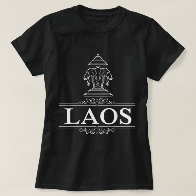 Erawan Laos Three Headed Elephant  T-Shirt (Design Front)