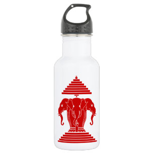 Erawan Three Headed Elephant Lao / Laos Flag 532 Ml Water Bottle