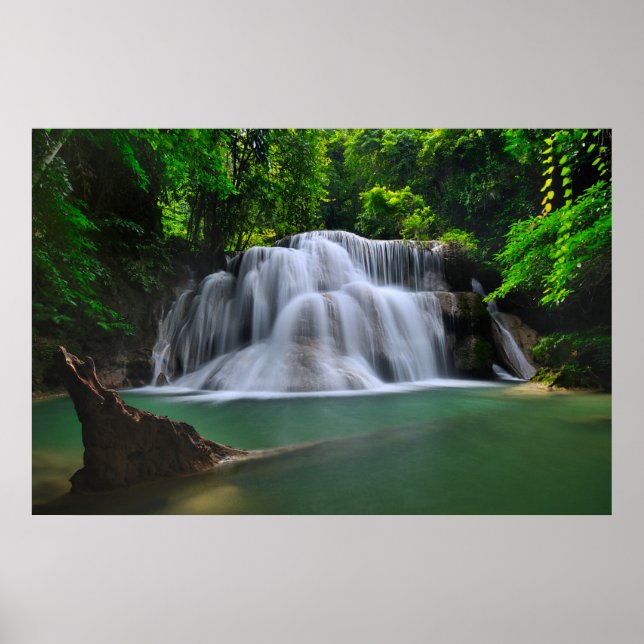 Erawan Waterfall | Kanchanaburi, Thailand Poster (Front)