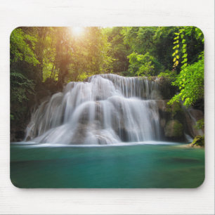 Erawan Waterfall Kanjanaburi Thailand Mouse Pad