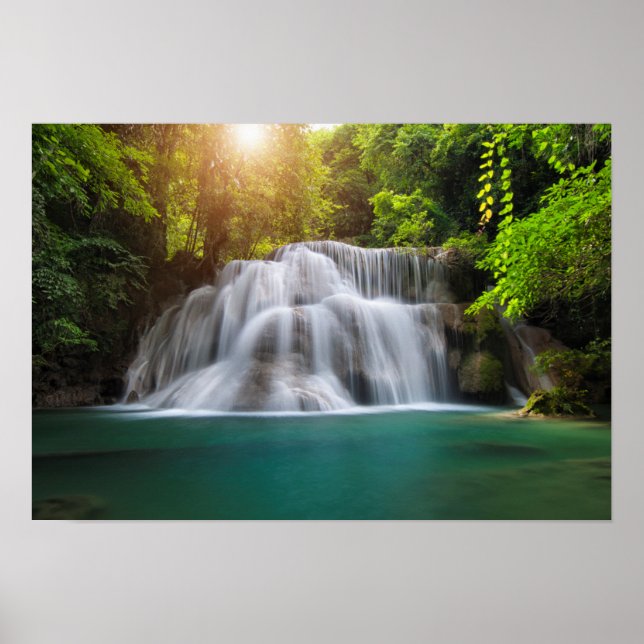 Erawan Waterfall | Kanjanaburi Thailand Poster (Front)