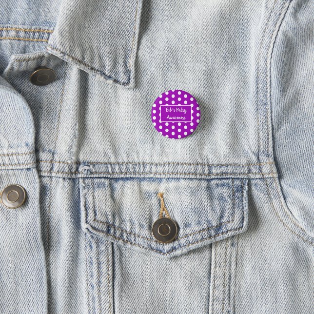Erb’s Palsy Awareness Blue Button (In Situ)