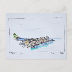 Erbalunga & the Mediterranean Corsica, France Postcard