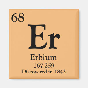 Erbium Periodic Table Magnet