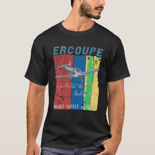 Ercoupe Retro Vintage Distressed Airplane Pilot T  T-Shirt