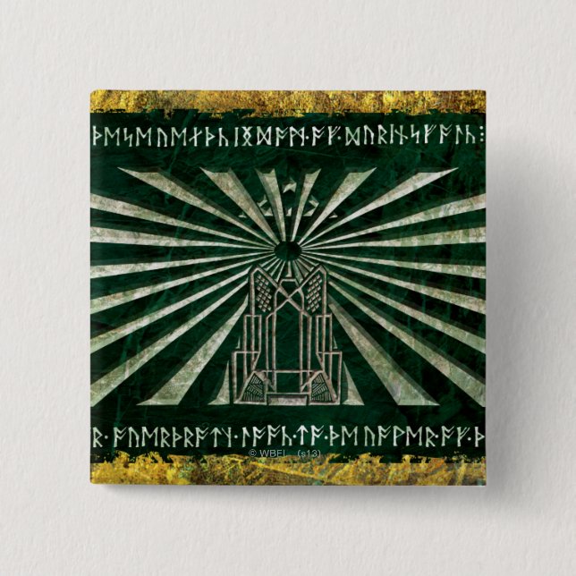 Erebor Graphic 15 Cm Square Badge (Front)