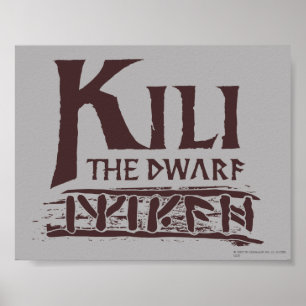 Erebor - Kili Name Poster