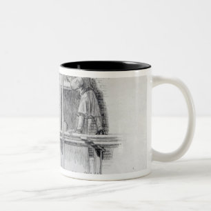 Erecting Porticos at Newham Street Two-Tone Coffee Mug