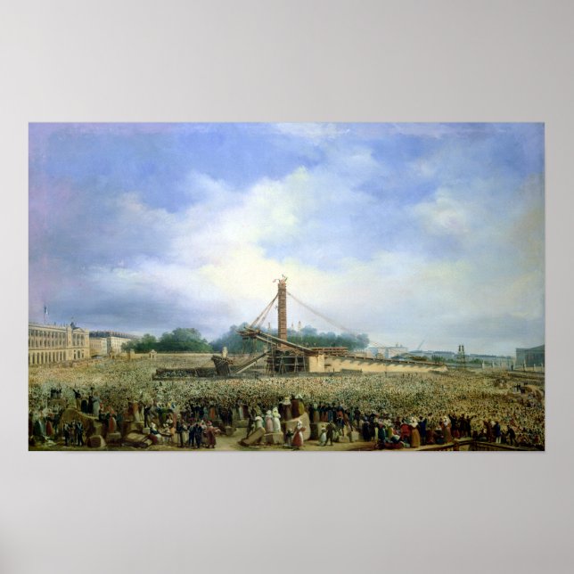 Erecting the Obelisk from Luxor Poster (Front)