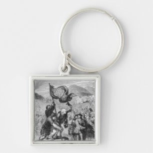 Erecting the Standard of the Young Pretender Key Ring