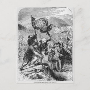 Erecting the Standard of the Young Pretender Postcard