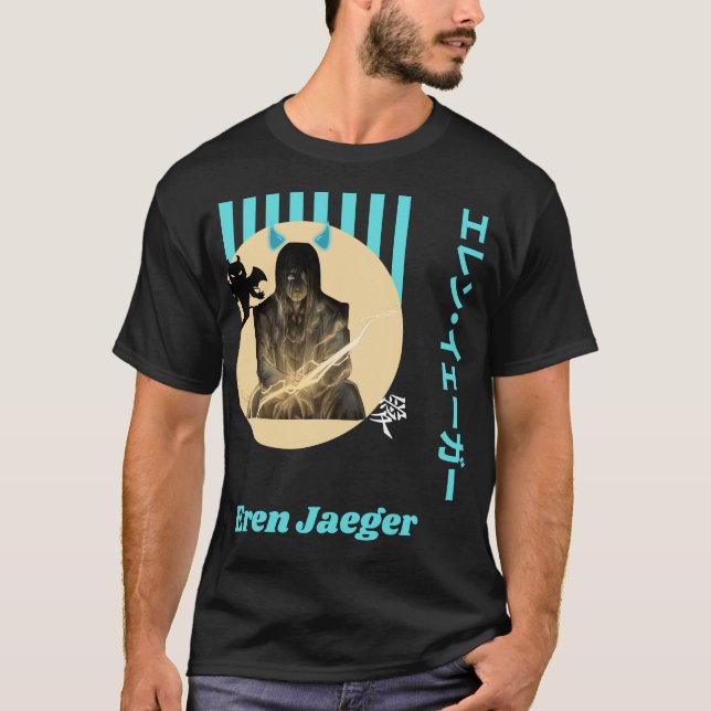 Eren Jaeger anime  T-Shirt (Front)