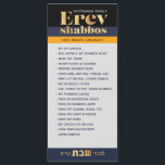 Erev Shabbos Checklist Magnetic Reminder<br><div class="desc">Our Erev Shabbos Checklist Magnetic Reminder is an elegant, classy way to be sure that everything gets done with plenty of time to spare on Erev Shabbos! We never light shabbos candles before running down this handy list. Includes space for you to personalise with your family name. PLUS, if you...</div>