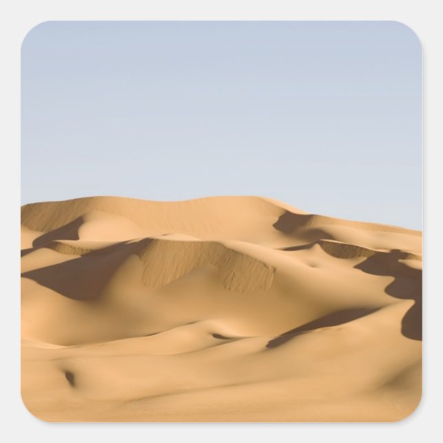 Erg Awbari, Sahara desert, Fezzan, Libya. 2 Square Sticker (Front)