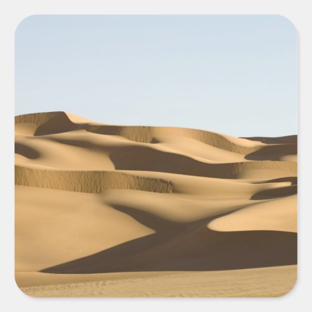 Erg Awbari, Sahara desert, Fezzan, Libya. 3 Square Sticker (Front)