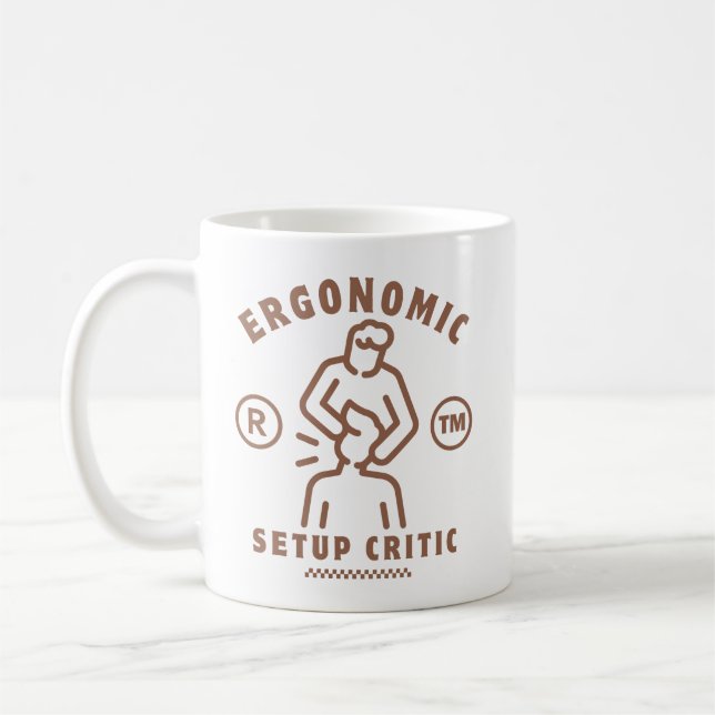 Ergonomic setup critic coffee mug (Left)