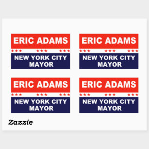 Eric Adams New York City Mayor Rectangular Sticker
