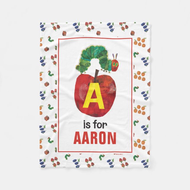 Eric Carle | A is For Apple Fleece Blanket (Front)