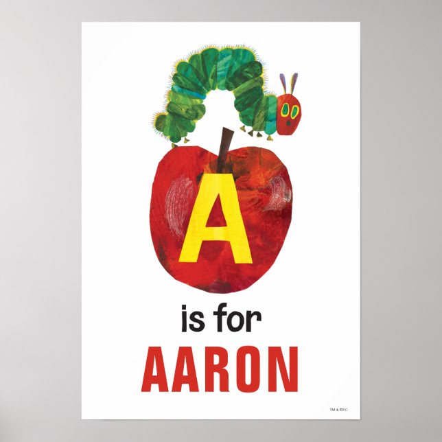 Eric Carle | A is For Apple Poster (Front)