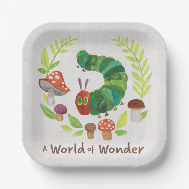 Eric Carle | A World of Wonder Paper Plate (Front)