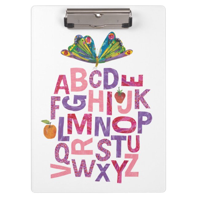 Eric Carle | Alphabet Butterfly Pattern Clipboard (Front)