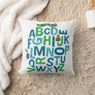 Eric Carle Alphabet Caterpillar Letters Pattern Cushion