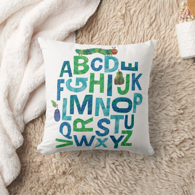 Eric Carle | Alphabet Caterpillar Letters Pattern Cushion (Blanket)