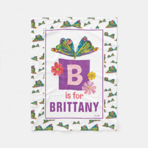 Eric Carle B is for Butterfly Fleece Blanket