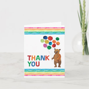 Eric Carle   Beary Girl Birthday - Thank You Card