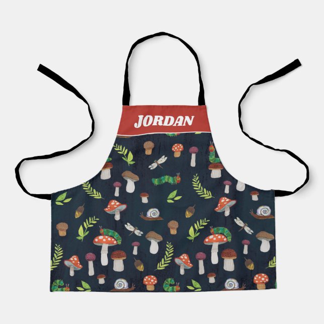 Eric Carle | Bugs and Mushrooms Pattern Apron (Front)