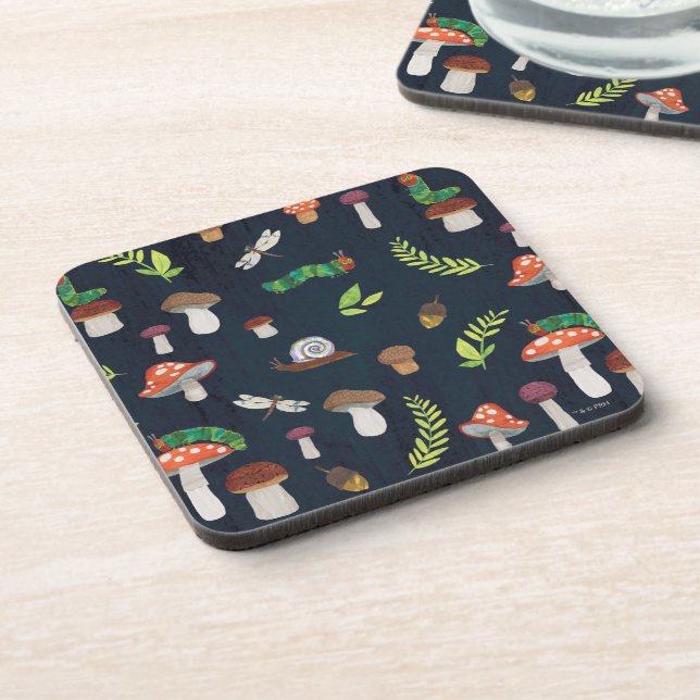 Eric Carle | Bugs and Mushrooms Pattern Coaster (Left Side)