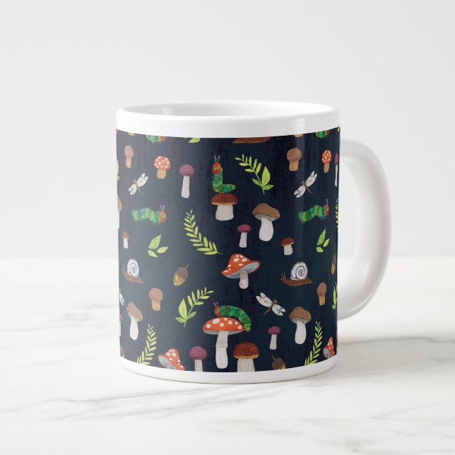 Eric Carle | Bugs and Mushrooms Pattern Large Coffee Mug (Front Right)