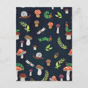 Eric Carle   Bugs and Mushrooms Pattern Postcard