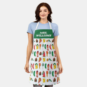 Eric Carle   Caterpillar and Food Pattern Apron