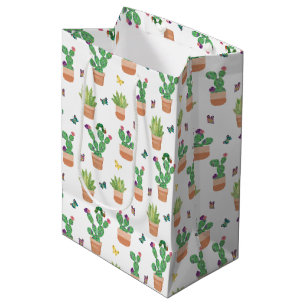 Eric Carle Caterpillar, Cactus, and Butterfly Pa Medium Gift Bag