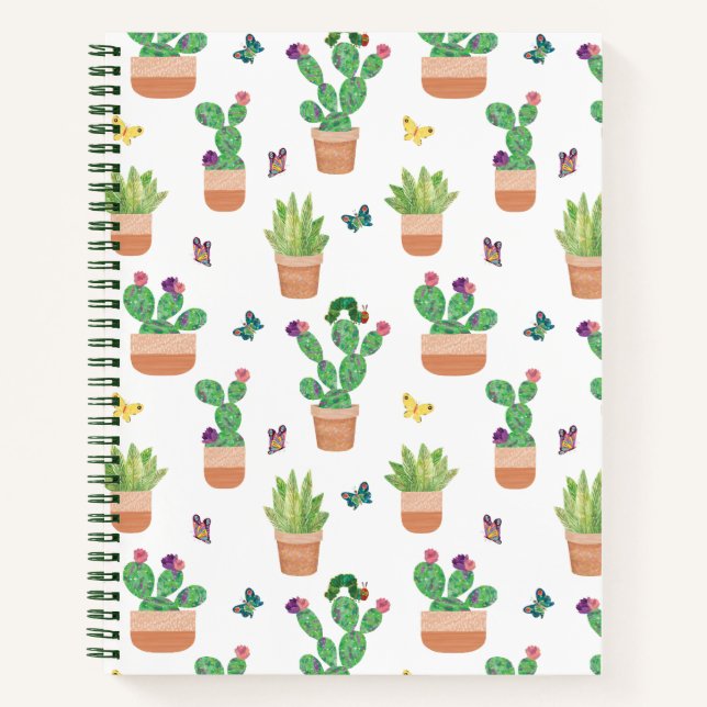 Eric Carle | Caterpillar, Cactus, and Butterfly Pa Notebook (Front)