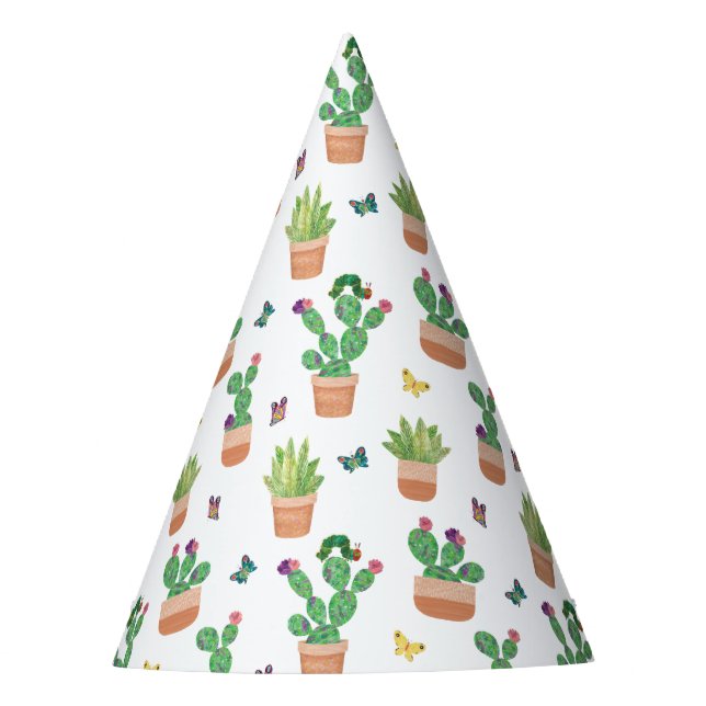 Eric Carle | Caterpillar, Cactus, and Butterfly Pa Party Hat (Front)